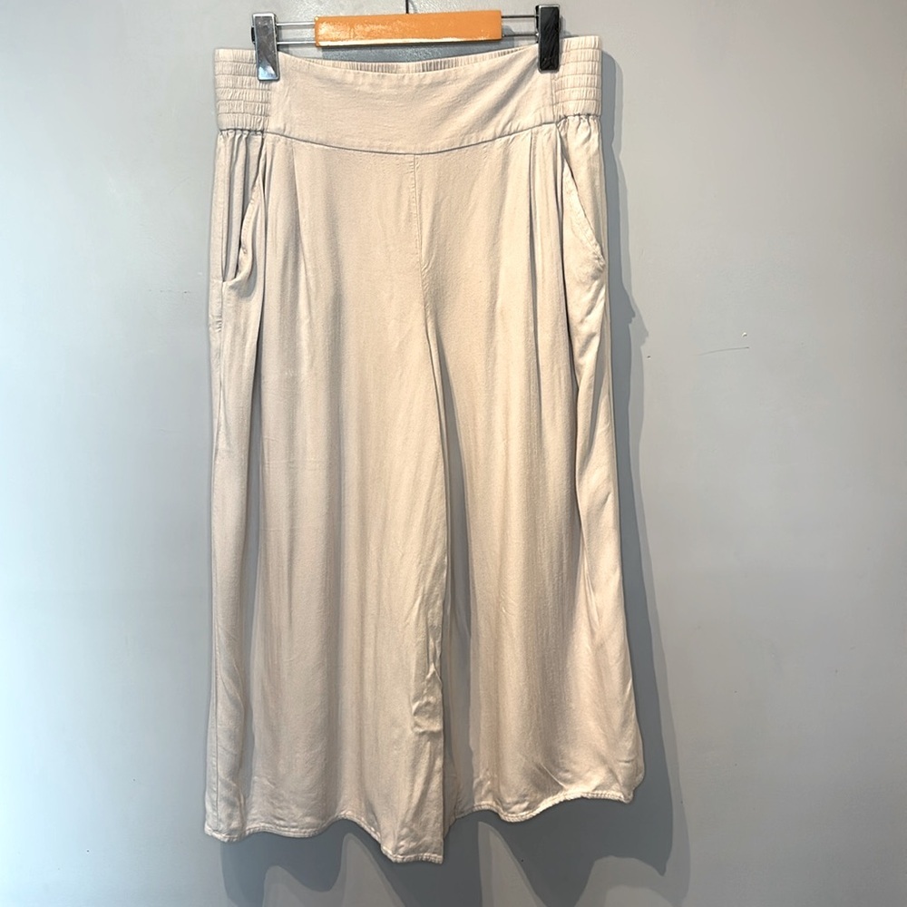 Aritzia Sunday Best Sullivan Pants in Dove Grey Wide Leg and Cropped - Picture 3 of 8